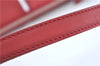 Authentic BURBERRY Vintage Leather Shoulder Hand Bag Purse Red J2289
