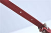 Authentic BURBERRY Vintage Leather Shoulder Hand Bag Purse Red J2289