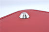Authentic BURBERRY Vintage Leather Shoulder Hand Bag Purse Red J2289