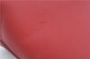 Authentic BURBERRY Vintage Leather Shoulder Hand Bag Purse Red J2289