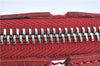 Authentic BURBERRY Vintage Leather Shoulder Hand Bag Purse Red J2289