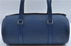 Authentic Louis Vuitton Epi Soufflot Hand Bag Blue M52225 LV J2297