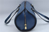 Authentic Louis Vuitton Epi Soufflot Hand Bag Blue M52225 LV J2297