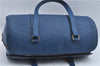 Authentic Louis Vuitton Epi Soufflot Hand Bag Blue M52225 LV J2297