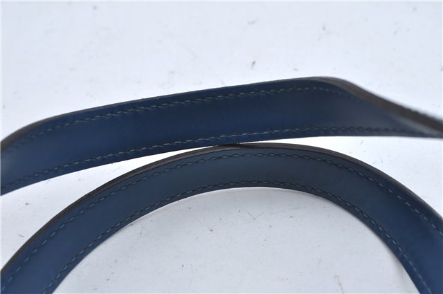 Authentic Louis Vuitton Epi Soufflot Hand Bag Blue M52225 LV J2297