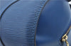 Authentic Louis Vuitton Epi Soufflot Hand Bag Blue M52225 LV J2297