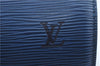 Authentic Louis Vuitton Epi Soufflot Hand Bag Blue M52225 LV J2297