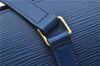 Authentic Louis Vuitton Epi Soufflot Hand Bag Blue M52225 LV J2297