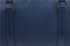 Authentic Louis Vuitton Epi Soufflot Hand Bag Blue M52225 LV J2297