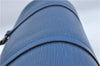 Authentic Louis Vuitton Epi Soufflot Hand Bag Blue M52225 LV J2297