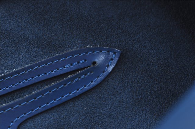 Authentic Louis Vuitton Epi Soufflot Hand Bag Blue M52225 LV J2297