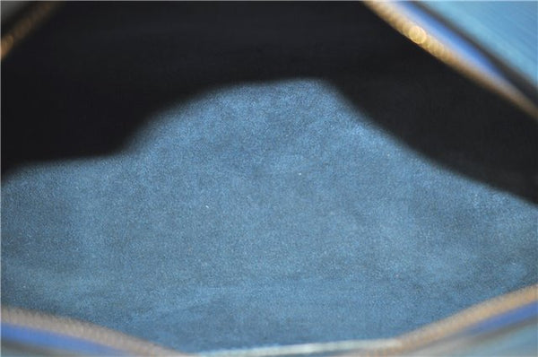 Authentic Louis Vuitton Epi Soufflot Hand Bag Blue M52225 LV J2297