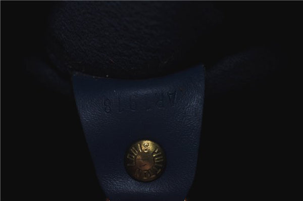 Authentic Louis Vuitton Epi Soufflot Hand Bag Blue M52225 LV J2297