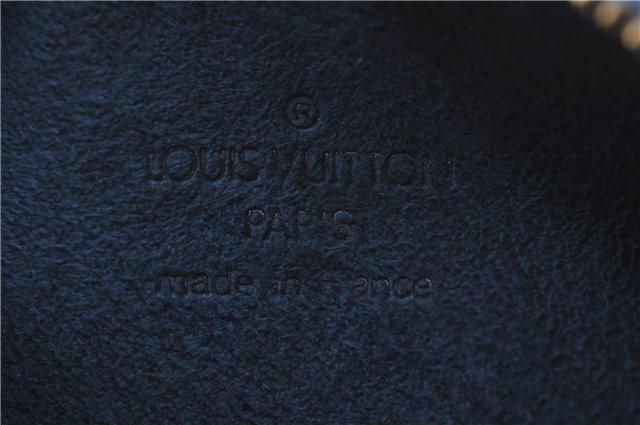 Authentic Louis Vuitton Epi Soufflot Hand Bag Blue M52225 LV J2297