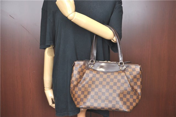 Authentic Louis Vuitton Damier Westminster PM Shoulder Hand Bag N41102 LV J2298