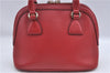 Authentic GUCCI Interlocking G 2Way Shoulder Cross Hand Bag Leather Red J2301