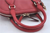 Authentic GUCCI Interlocking G 2Way Shoulder Cross Hand Bag Leather Red J2301