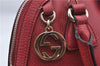 Authentic GUCCI Interlocking G 2Way Shoulder Cross Hand Bag Leather Red J2301