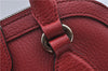 Authentic GUCCI Interlocking G 2Way Shoulder Cross Hand Bag Leather Red J2301