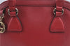 Authentic GUCCI Interlocking G 2Way Shoulder Cross Hand Bag Leather Red J2301
