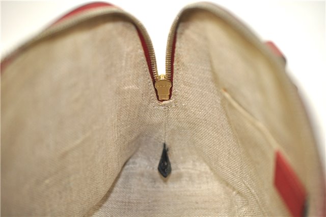 Authentic GUCCI Interlocking G 2Way Shoulder Cross Hand Bag Leather Red J2301