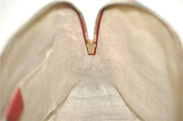 Authentic GUCCI Interlocking G 2Way Shoulder Cross Hand Bag Leather Red J2301