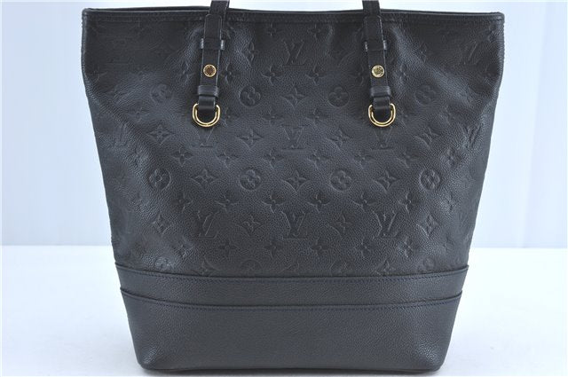 Auth Louis Vuitton Monogram Empreinte Citadine PM Tote Bag Navy M40517 LV J2304
