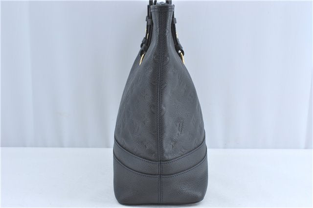 Auth Louis Vuitton Monogram Empreinte Citadine PM Tote Bag Navy M40517 LV J2304