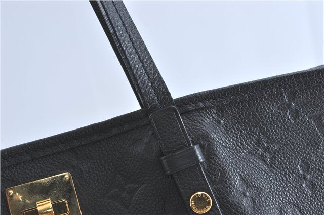 Auth Louis Vuitton Monogram Empreinte Citadine PM Tote Bag Navy M40517 LV J2304