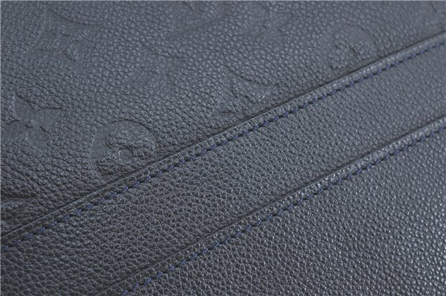 Auth Louis Vuitton Monogram Empreinte Citadine PM Tote Bag Navy M40517 LV J2304
