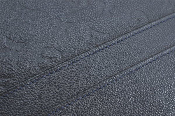 Auth Louis Vuitton Monogram Empreinte Citadine PM Tote Bag Navy M40517 LV J2304