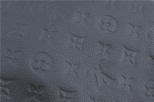 Auth Louis Vuitton Monogram Empreinte Citadine PM Tote Bag Navy M40517 LV J2304