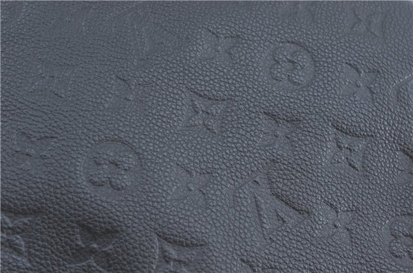 Auth Louis Vuitton Monogram Empreinte Citadine PM Tote Bag Navy M40517 LV J2304