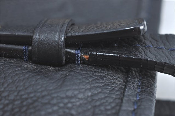 Auth Louis Vuitton Monogram Empreinte Citadine PM Tote Bag Navy M40517 LV J2304