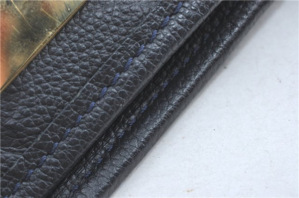 Auth Louis Vuitton Monogram Empreinte Citadine PM Tote Bag Navy M40517 LV J2304