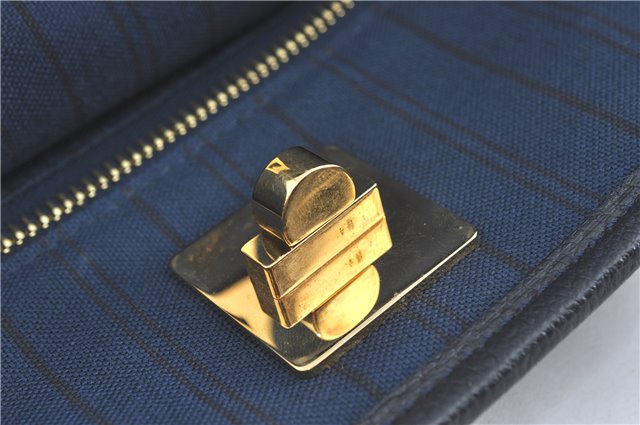 Auth Louis Vuitton Monogram Empreinte Citadine PM Tote Bag Navy M40517 LV J2304