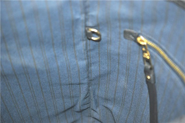 Auth Louis Vuitton Monogram Empreinte Citadine PM Tote Bag Navy M40517 LV J2304