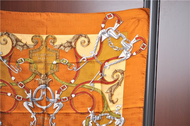 Auth HERMES Carre 90 Scarf 