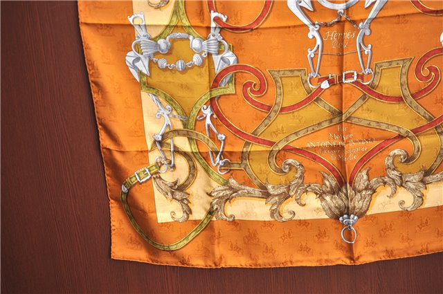 Auth HERMES Carre 90 Scarf 