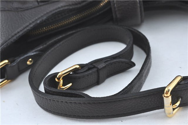 Authentic Louis Vuitton Mahina XS Shoulder Bag Dark Brown M95972 LV J2308