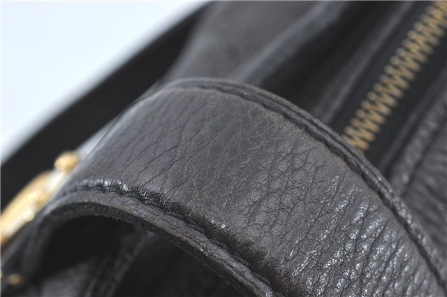 Authentic Louis Vuitton Mahina XS Shoulder Bag Dark Brown M95972 LV J2308