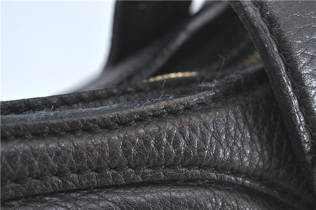 Authentic Louis Vuitton Mahina XS Shoulder Bag Dark Brown M95972 LV J2308