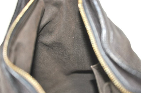 Authentic Louis Vuitton Mahina XS Shoulder Bag Dark Brown M95972 LV J2308