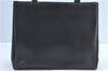 Authentic Salvatore Ferragamo Vara Leather Shoulder Tote Bag Navy Blue SF J2331