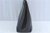 Authentic Salvatore Ferragamo Vara Leather Shoulder Tote Bag Navy Blue SF J2331