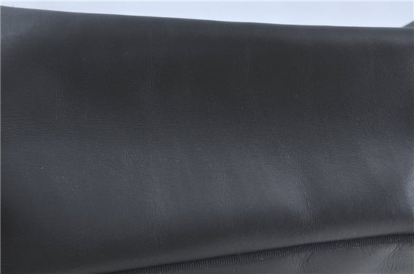 Authentic Salvatore Ferragamo Vara Leather Shoulder Tote Bag Navy Blue SF J2331