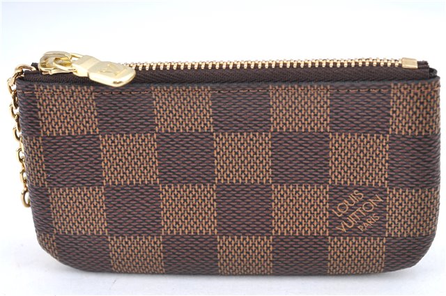 Authentic Louis Vuitton Damier Pochette Cles Coin Case Purse N62658 LV Box J2356