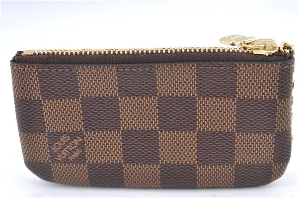 Authentic Louis Vuitton Damier Pochette Cles Coin Case Purse N62658 LV Box J2356