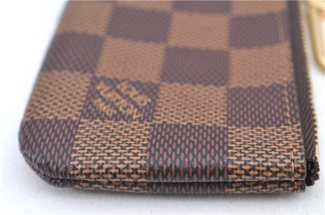 Authentic Louis Vuitton Damier Pochette Cles Coin Case Purse N62658 LV Box J2356