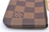 Authentic Louis Vuitton Damier Pochette Cles Coin Case Purse N62658 LV Box J2356